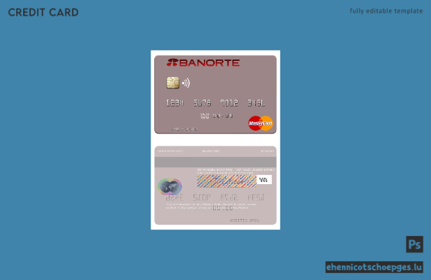 Beispielvorschau der Mastercard der mexikanischen Banorte Bank